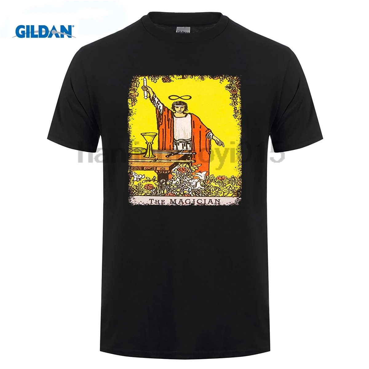 GILDAN/100% хлопковая Футболка с круглым вырезом и принтом футболка рисунком