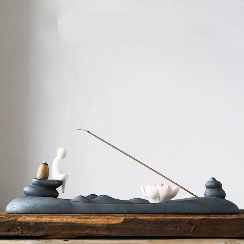 Mountain Waterfall Backflow Incense Burner Zen Buddhist Incense Stick Holder Handmade Lotus Aromatherapy Censer
Mountain Waterfall Backflow Incense Burner Zen Buddhist Incense Stick Holder Handmade Lotus Aromatherapy Censer