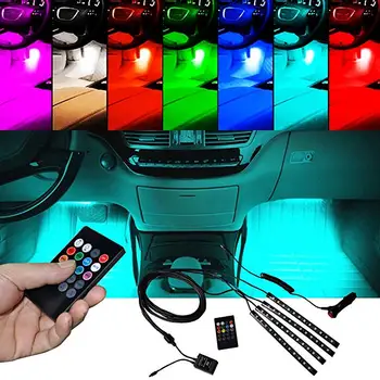 Music voice Remote Control Car RGB LED Neon Interior Light Car RGB Lamp Strip Decorative Atmosphere Lights Car Styling
Music voice Remote Control Car RGB LED Neon Interior Light Car RGB Lamp Strip Decorative Atmosphere Lights Car Styling