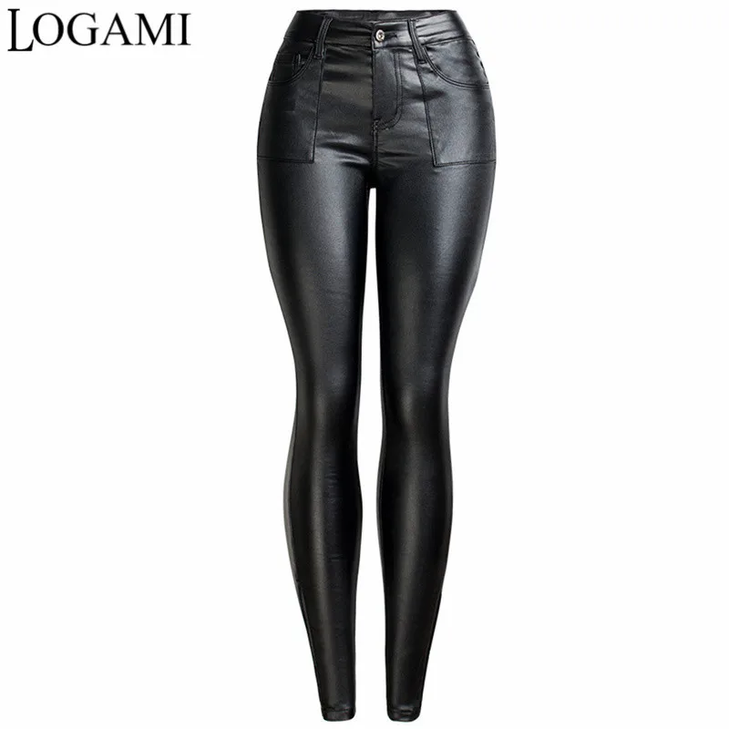 LOGAMI Pu Leather Pants Women Black Autumn Winter Pants Woman Faux Leather Pencil Trousers
LOGAMI Pu Leather Pants Women Black Autumn Winter Pants Woman Faux Leather Pencil Trousers