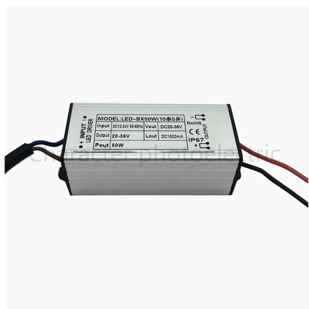 DC 12-24V 50w waterproof LED Driver Waterproof IP67 Output DC 20-36V 1500 mA Power Supply For LED light
DC 12-24V 50w waterproof LED Driver Waterproof IP67 Output DC 20-36V 1500 mA Power Supply For LED light