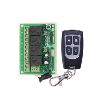 DC12V 4CH RF Wireless Remote Switch Light Lamp LED SMD ON OFF Switch 10A Momenrary Toggle Latched Adjustable
DC12V 4CH RF Wireless Remote Switch Light Lamp LED SMD ON OFF Switch 10A Momenrary Toggle Latched Adjustable