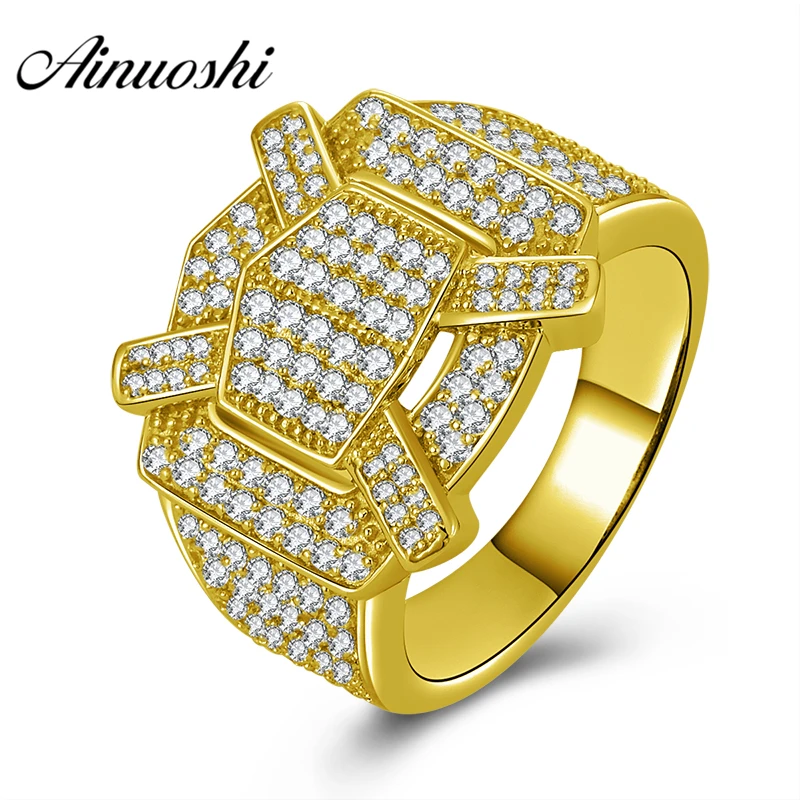 AINUOSHI Luxurious Wedding Band 10K Solid Yellow Gold Ring Intricate Cluster Ring Wedding Engagement Gold Jewelry 8.1g Male Ring 
AINUOSHI Luxurious Wedding Band 10K Solid Yellow Gold Ring Intricate Cluster Ring Wedding Engagement Gold Jewelry 8.1g Male Ring