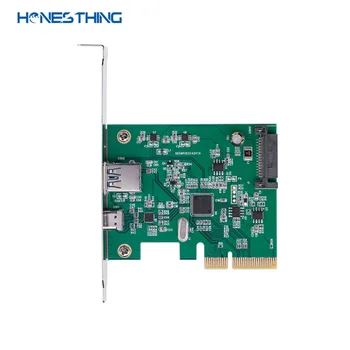 HonesThing PCI Express to USB3.1 USB Type-C USB3.1 Type-A Adapter Host Controller Card up to USB3.1 Gen-II 10Gbps Supper Speed
HonesThing PCI Express to USB3.1 USB Type-C USB3.1 Type-A Adapter Host Controller Card up to USB3.1 Gen-II 10Gbps Supper Speed
