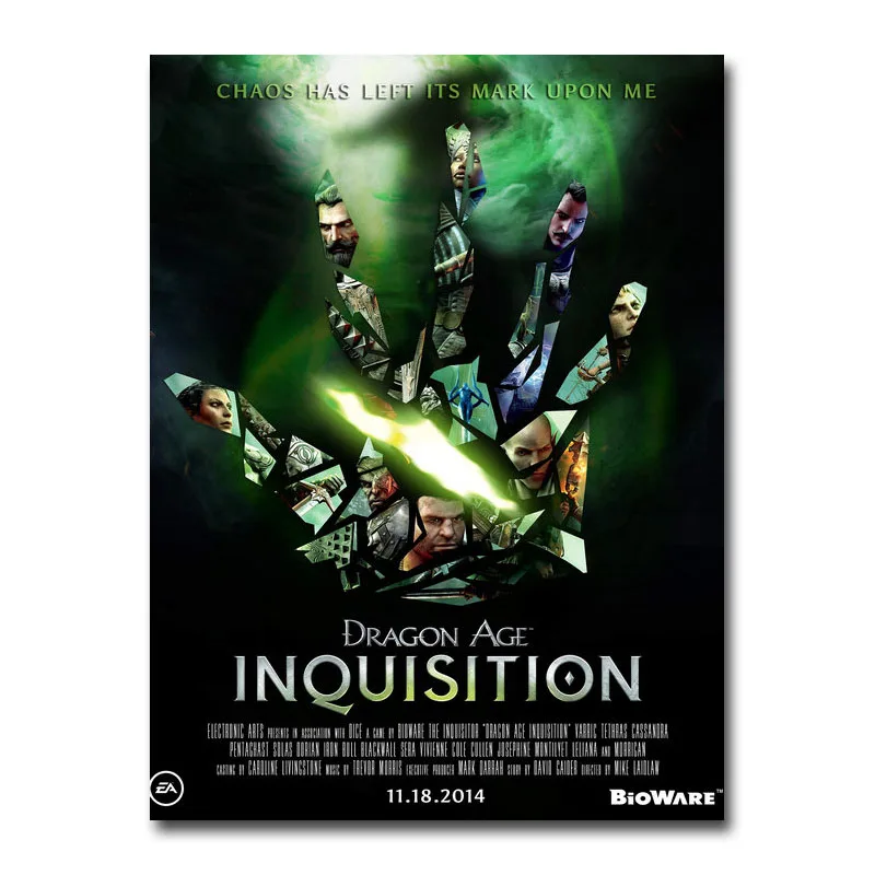 Art Silk Or Canvas Print Dragon Age Inquisition Game Poster 13x18 24x32 inch For Room Decor Decoration-001
Art Silk Or Canvas Print Dragon Age Inquisition Game Poster 13x18 24x32 inch For Room Decor Decoration-001