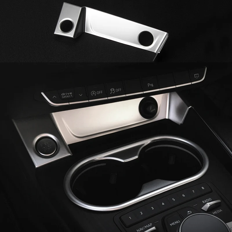 car accessories Chrome Cigarette Lighter + Engine Start Button Cover Trim For Audi A4 B9 2017-2018 & A5 2018
car accessories Chrome Cigarette Lighter + Engine Start Button Cover Trim For Audi A4 B9 2017-2018 & A5 2018