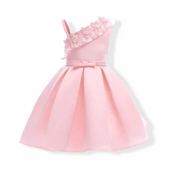 Girls Princess Dress Applique Flower Kids Party Dresses for Girls Wedding Dress Children One Shoulder Dress for Kids Costume
Girls Princess Dress Applique Flower Kids Party Dresses for Girls Wedding Dress Children One Shoulder Dress for Kids Costume