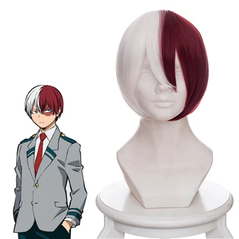 My Hero Academia Anime Boku no Hiro Akademia Shoto Todoroki Shouto White And Red Cosplay Wig+Wig Cap Synthetic Hair Perucas
My Hero Academia Anime Boku no Hiro Akademia Shoto Todoroki Shouto White And Red Cosplay Wig+Wig Cap Synthetic Hair Perucas