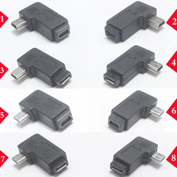 1pcs 90 Degree Left & Right Angled Mini USB 5pin Female to Micro USB Male Data Sync Adapter Plug Micro USB To Mini USB Connector
1pcs 90 Degree Left & Right Angled Mini USB 5pin Female to Micro USB Male Data Sync Adapter Plug Micro USB To Mini USB Connector