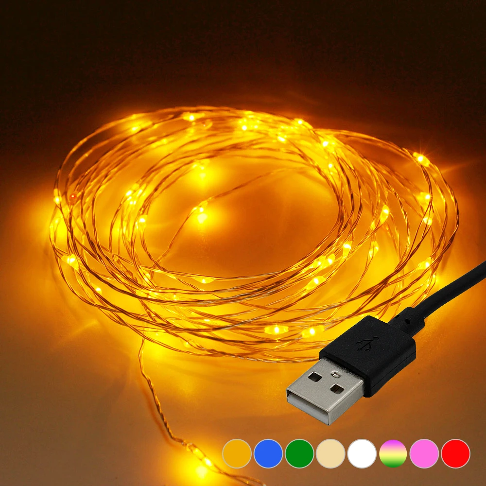 10M 100LEDs 5M 50LEDs USB LED String Lights Waterproof Copper Wire Garland Fairy Christmas Decoration Party Wedding Lighting
10M 100LEDs 5M 50LEDs USB LED String Lights Waterproof Copper Wire Garland Fairy Christmas Decoration Party Wedding Lighting
