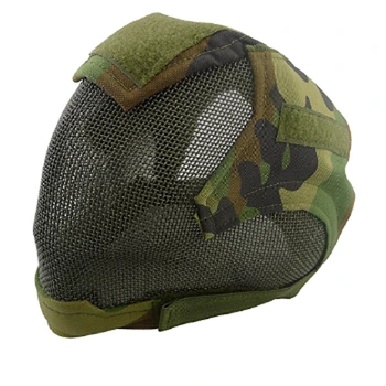 Army Jungle Camo Full Face Airsoft Mask with Metal Mesh Face Protection Safety Guard for Outdoor Activity Hunting Wargame CS
Army Jungle Camo Full Face Airsoft Mask with Metal Mesh Face Protection Safety Guard for Outdoor Activity Hunting Wargame CS