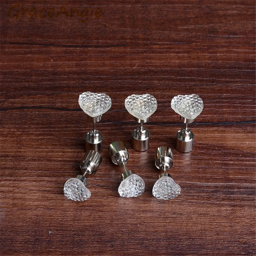 1Pair Hot Heart LED Light Emitting Ear Studs Fit Party Evening Show Zirconium Drilling+Alloy Earring
1Pair Hot Heart LED Light Emitting Ear Studs Fit Party Evening Show Zirconium Drilling+Alloy Earring