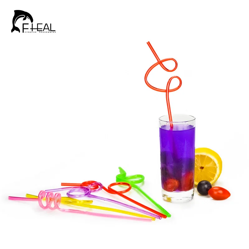 FHEAL 10pcs Colorful Various Curly Drinking Straw Funny Reusable Straw For Wedding Birthday Party Decor Supplies Bar Accessories
FHEAL 10pcs Colorful Various Curly Drinking Straw Funny Reusable Straw For Wedding Birthday Party Decor Supplies Bar Accessories