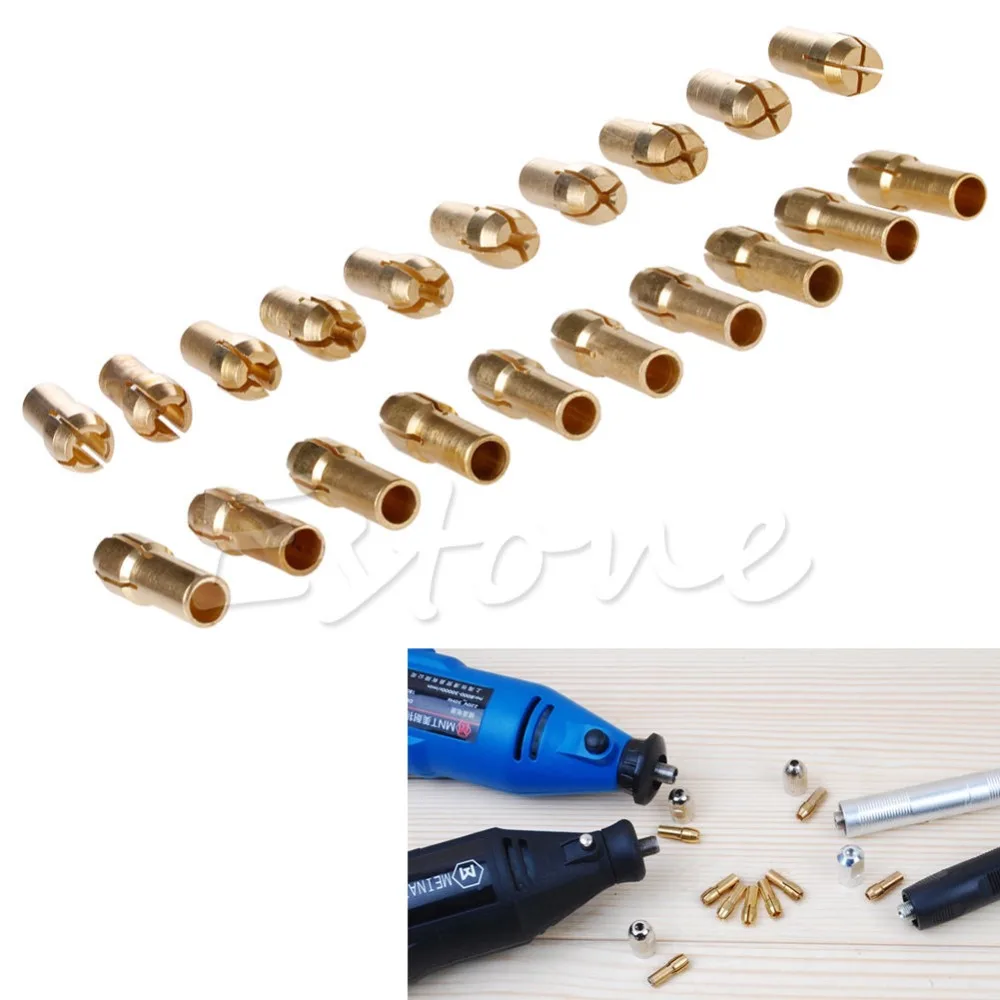 New 10Pcs Brass Drill Chucks Collet Bits 0.5-3.2mm 4.3mm Shank fr Dremel Rotary Tool
New 10Pcs Brass Drill Chucks Collet Bits 0.5-3.2mm 4.3mm Shank fr Dremel Rotary Tool