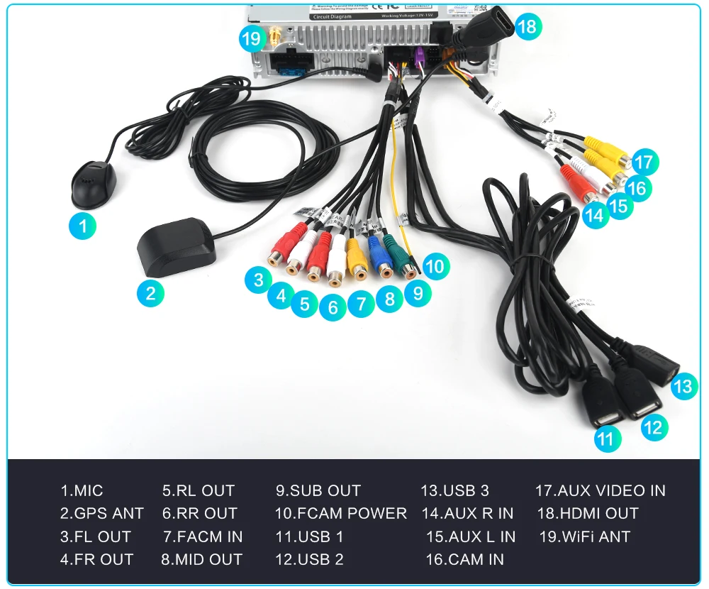 Sale Dasaita Car Radio 1 Din Android 9.0  for Hyundai IX45 2013 2014 2015 Autoradio 64GB ROM MP3 HDMI Car Stereo 9