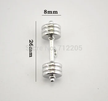 New Arrival Fitness Weightlifting Gym charms 50pcs a lot rhodium plated Dumbbell barbell weight necklace pendant
New Arrival Fitness Weightlifting Gym charms 50pcs a lot rhodium plated Dumbbell barbell weight necklace pendant