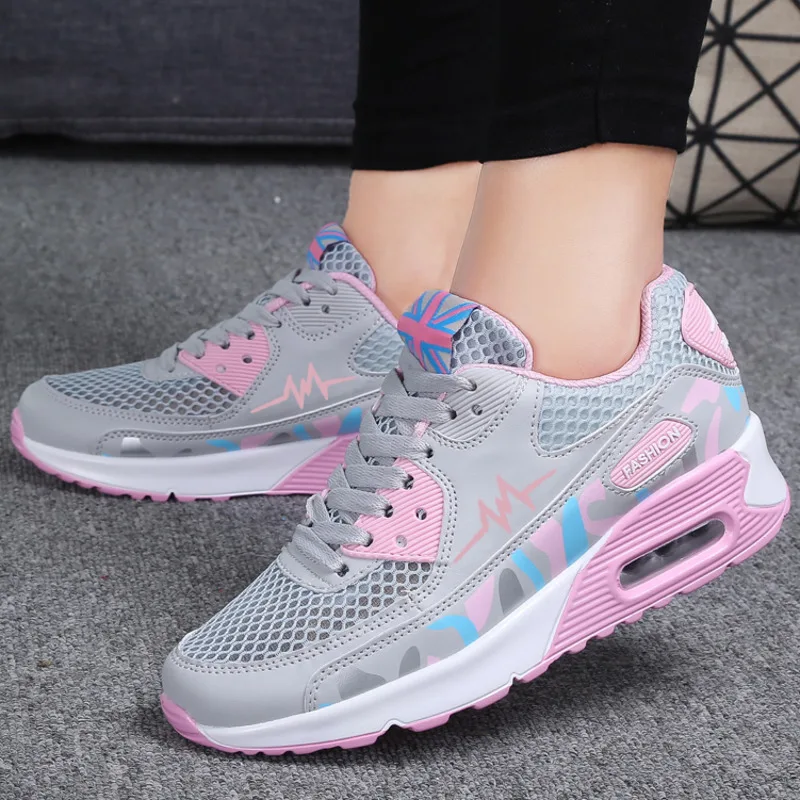 2019 Popular Running Shoes For Women Breathable Sports Shoes Ladies Air Cushion Athletic Trainers Cheap Pink White Femal Runners
2019 Popular Running Shoes For Women Breathable Sports Shoes Ladies Air Cushion Athletic Trainers Cheap Pink White Femal Runners