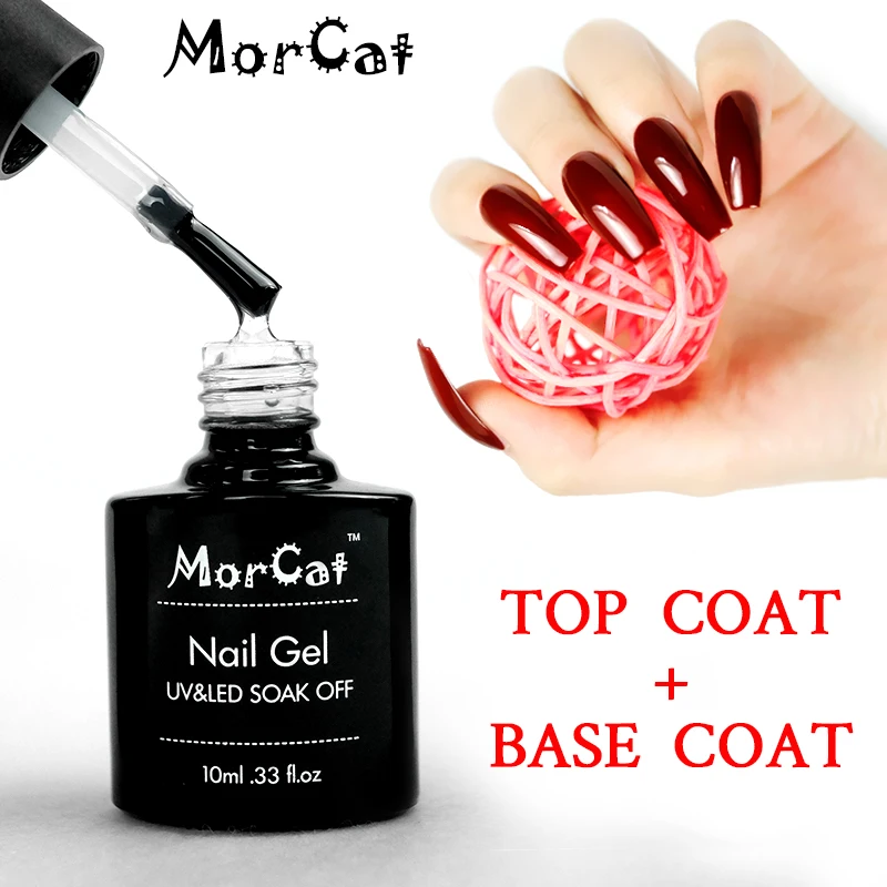 MorCat 2 pcs Top Base Coat Gel Nail Polish Transparent Top Coat Nail Gel Polish Primer Gel Nail Art Varnish Base + Top Coat
MorCat 2 pcs Top Base Coat Gel Nail Polish Transparent Top Coat Nail Gel Polish Primer Gel Nail Art Varnish Base + Top Coat