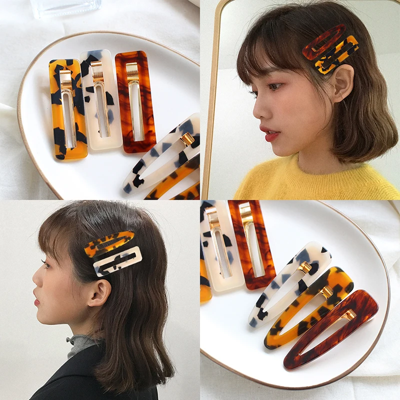 Fashion 1PC Korean Retro Hairpin Personality Leopard Edge Hair Clip For Women Acrylic Female Bangs Clip Styling Accessory
Fashion 1PC Korean Retro Hairpin Personality Leopard Edge Hair Clip For Women Acrylic Female Bangs Clip Styling Accessory