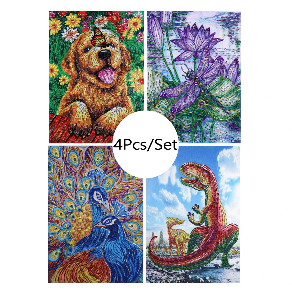 4Pcs/set Special Shape Diamond Painting Dragonfly Dog Peacock Diamond Embroidery Paint With Diamond Picture Of Rhinestones
4Pcs/set Special Shape Diamond Painting Dragonfly Dog Peacock Diamond Embroidery Paint With Diamond Picture Of Rhinestones