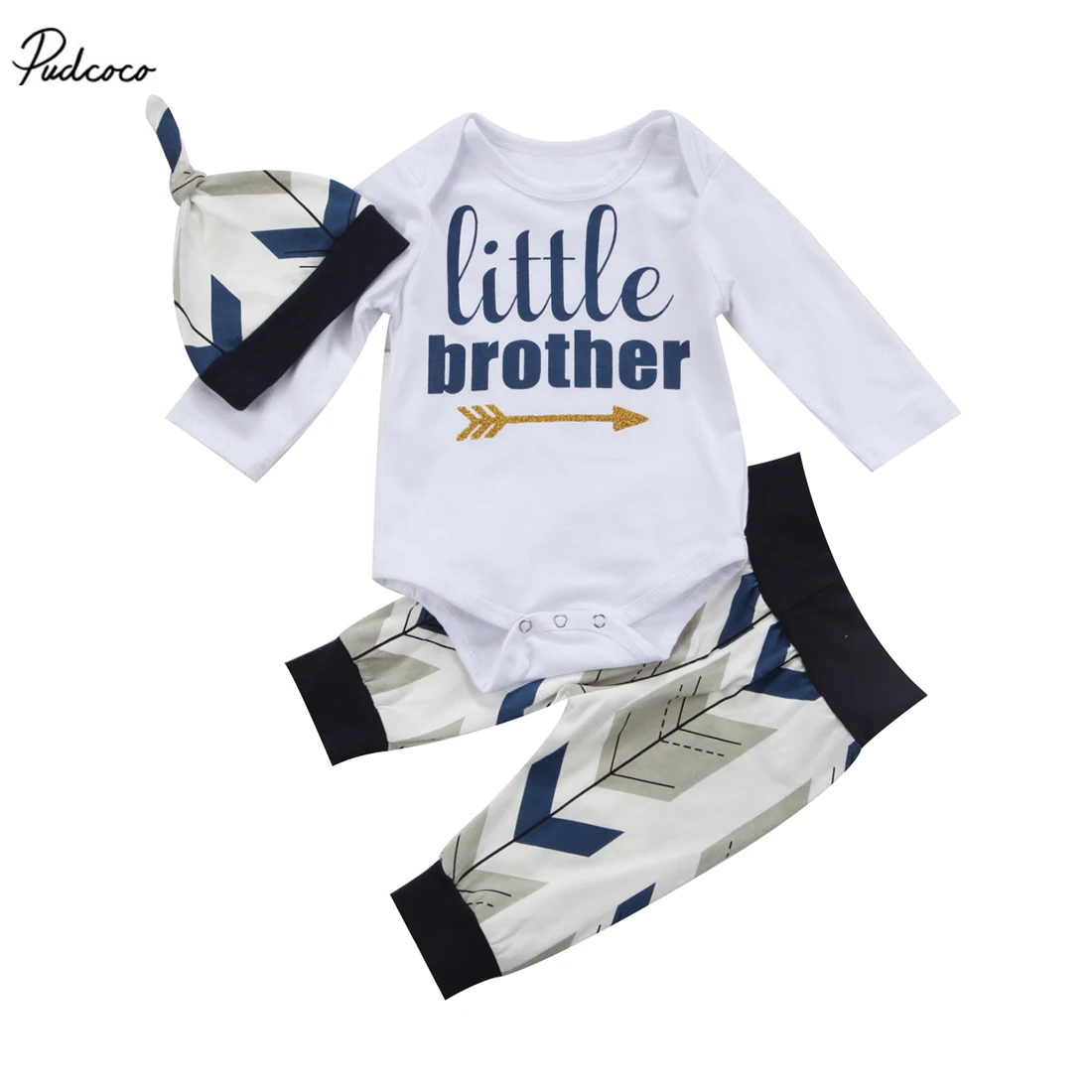 Cute Newborn Baby Boys 2017 New Infant Little Brother Long Sleeve Romper Jumpsuit Arrow Long Pants Outfits Clothes Sets
Cute Newborn Baby Boys 2017 New Infant Little Brother Long Sleeve Romper Jumpsuit Arrow Long Pants Outfits Clothes Sets