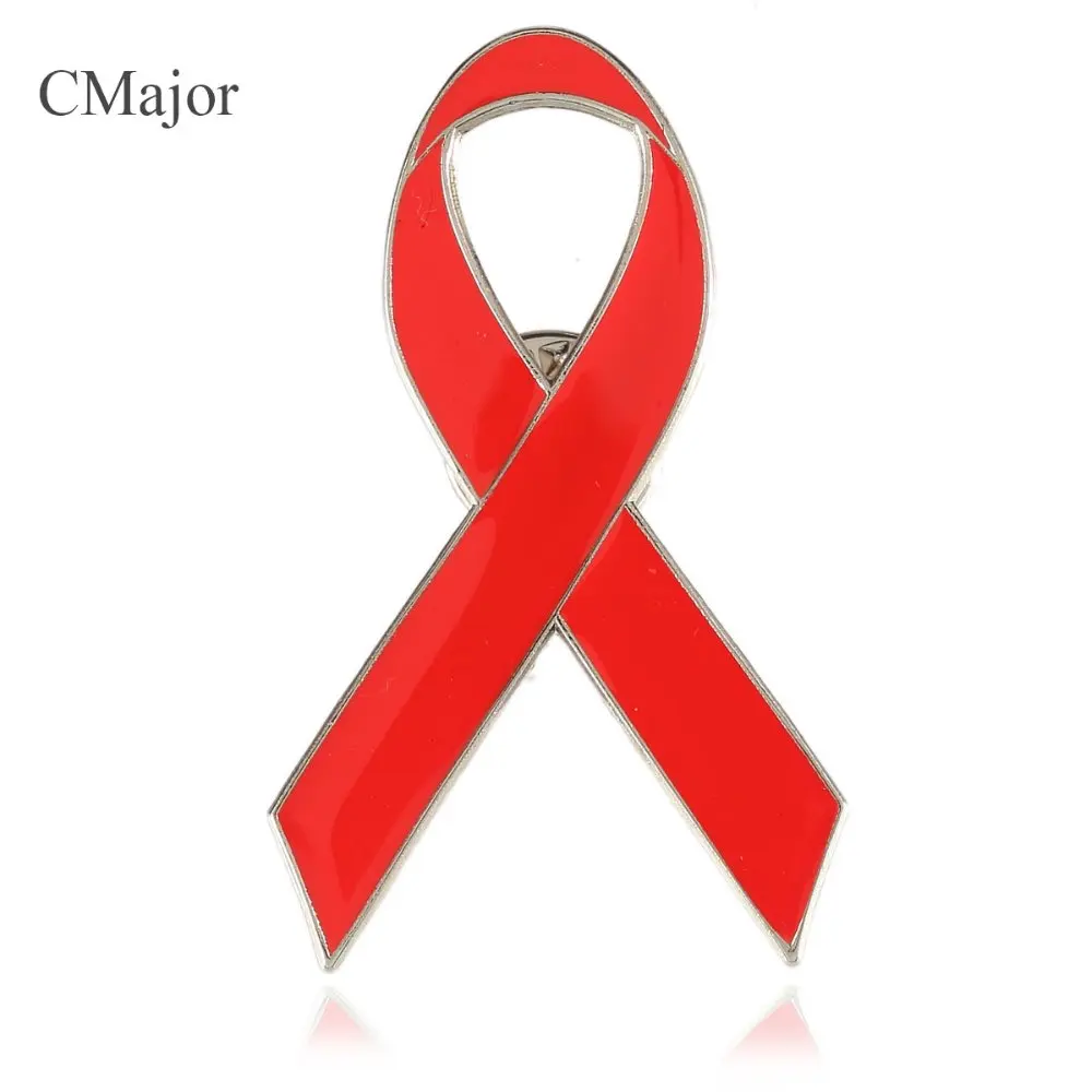 CMajor 2.5*4.8cm AIDS/HIV Cancer Awareness Enamel Red Ribbon Pin Badge Brooch For Women Transparent Plastic Gift Box 10pcs/lot
CMajor 2.5*4.8cm AIDS/HIV Cancer Awareness Enamel Red Ribbon Pin Badge Brooch For Women Transparent Plastic Gift Box 10pcs/lot