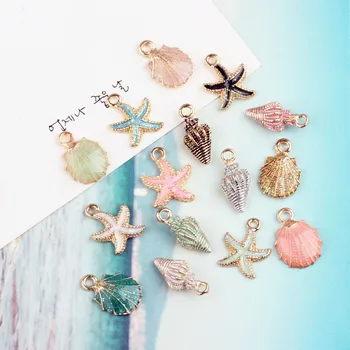 10pcs Nautical Conch Enamel Charms Metal Colorful Shell Starfish Drop Oil Pendants DIY Bracelets Accessories Earring MakingYZ034
10pcs Nautical Conch Enamel Charms Metal Colorful Shell Starfish Drop Oil Pendants DIY Bracelets Accessories Earring MakingYZ034