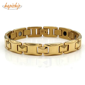 Hapiship Womens Chain Health Energy Color Magnetic Therapy Germanium Stainless Steel Bracelets Bangles For Lover's TST501
Hapiship Womens Chain Health Energy Color Magnetic Therapy Germanium Stainless Steel Bracelets Bangles For Lover's TST501