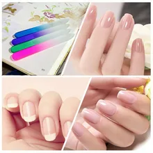 1 pièces Dégradé Arc-En-Ciel Limes À Ongles En Verre Ensemble Double face Tampons Kits Dépôt Polissage Meulage Manucure Outils D'art D'ongle(China)