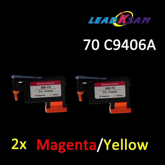 2 шт. совместимый для hp 70 печатающая головка Замена Designjet Z2100 Z5200 Z3100 Z3200 Photosmart PRO B9180 |