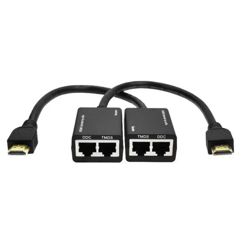 BEESCLOVER HDMI Over RJ45 CAT5e CAT6 UTP LAN Ethernet Extender Repeater 1080P 3D to 100ft
BEESCLOVER HDMI Over RJ45 CAT5e CAT6 UTP LAN Ethernet Extender Repeater 1080P 3D to 100ft