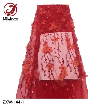 High Class Sequins Lace Fabric with 3D Decals French Tulle Net Lace Fabric for Dress Fabric Wedding ZXW-144
High Class Sequins Lace Fabric with 3D Decals French Tulle Net Lace Fabric for Dress Fabric Wedding ZXW-144