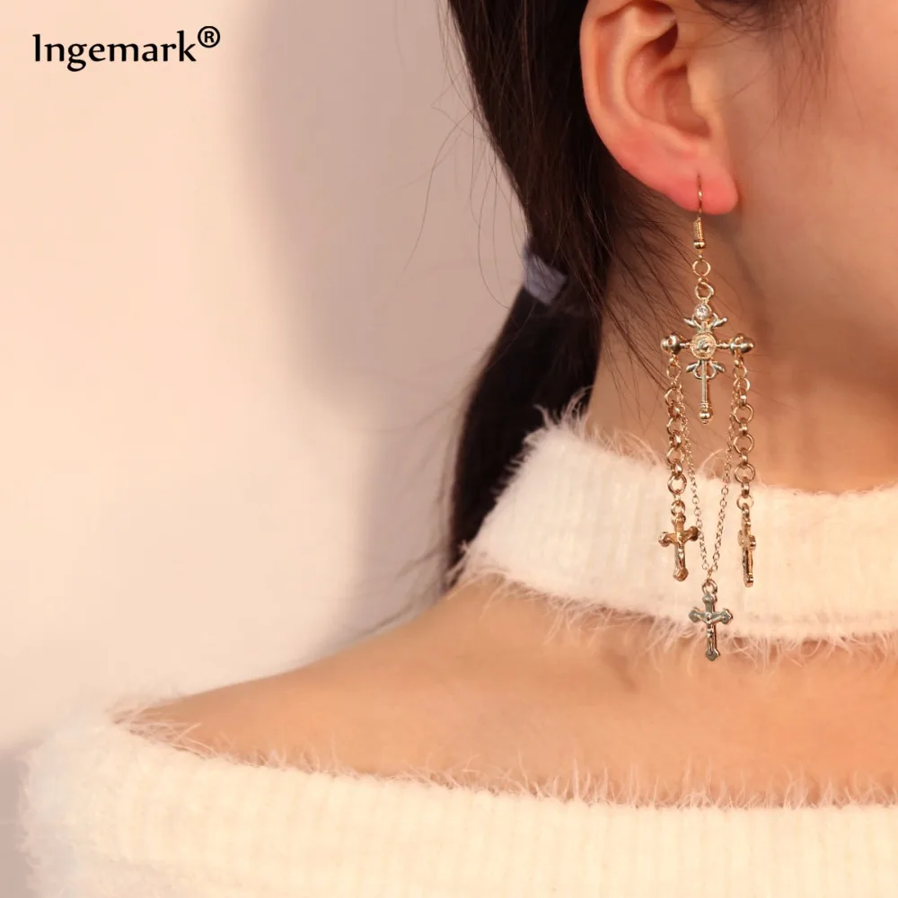 Vintage Christian Jesus Multiple Cross Dangle Earrings for Women Girls Statement Long Chain Tassel Pendant Drop Earrings Jewelry
Vintage Christian Jesus Multiple Cross Dangle Earrings for Women Girls Statement Long Chain Tassel Pendant Drop Earrings Jewelry