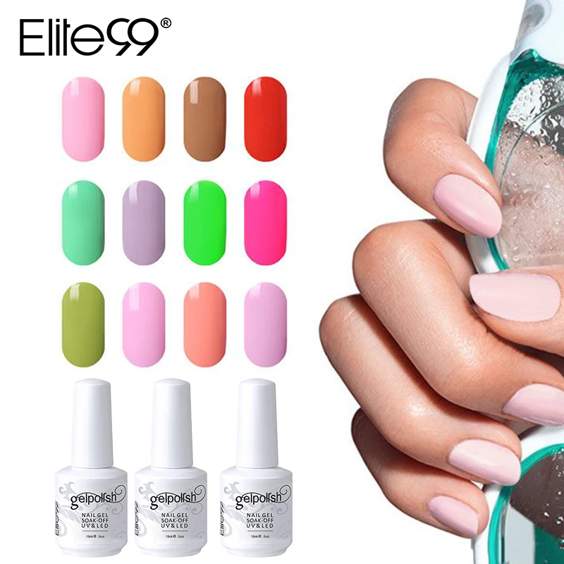 Elite99 15ml Soak Off Nail Gel Polish Cured With UV LED Lamp Long Lasting Nail Gelpolish Nail Art Gel Varnish Pick 1000 Colors
Elite99 15ml Soak Off Nail Gel Polish Cured With UV LED Lamp Long Lasting Nail Gelpolish Nail Art Gel Varnish Pick 1000 Colors