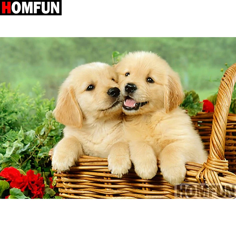 HOMFUN Diamond Painting Dog 5D DIY Diamond Embroidery Animal Full Kits Handmade Gift Needlework Rhinestone Picture A08691
HOMFUN Diamond Painting Dog 5D DIY Diamond Embroidery Animal Full Kits Handmade Gift Needlework Rhinestone Picture A08691
