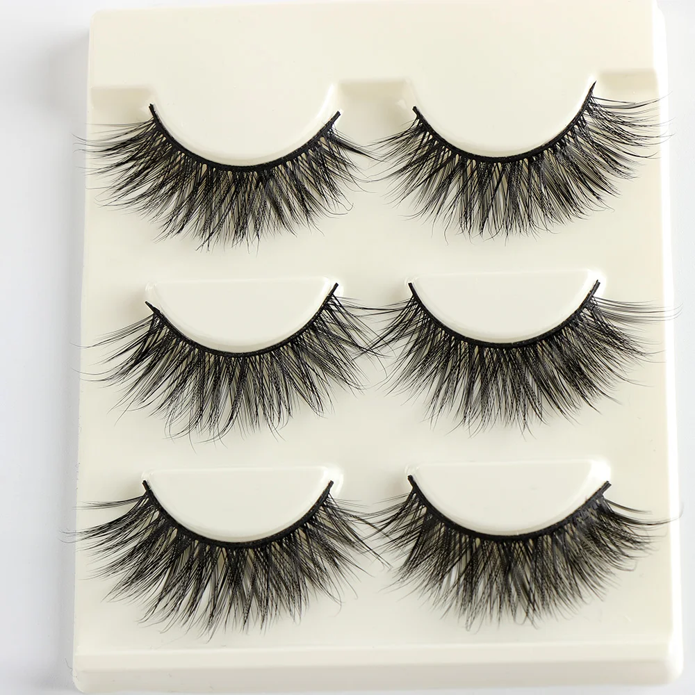 3Pairs Faux Mink Hair False Eyelashes Wispy Cross Long 3D Multilayer EyeLashes Fashion Women Natural Eye Makeup Extension Tools
3Pairs Faux Mink Hair False Eyelashes Wispy Cross Long 3D Multilayer EyeLashes Fashion Women Natural Eye Makeup Extension Tools
