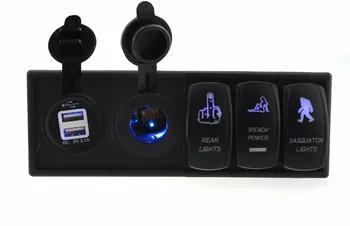 IZTOSS DC 12V/24V LED Digital 3.1A USB power Socket with toggle rocker switch jumper wires and housing holder
IZTOSS DC 12V/24V LED Digital 3.1A USB power Socket with toggle rocker switch jumper wires and housing holder