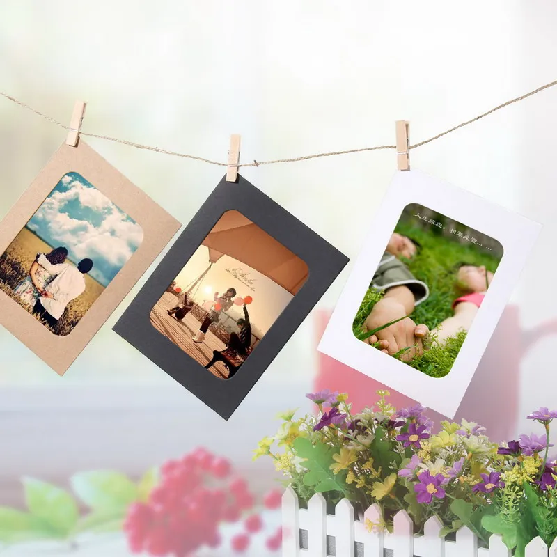 10 Pcs Combination Wall Photo Frame with Clips and 2M Rope 3-7 Inch Kraft Paper Frame DIY Hanging Picture Album Home Decoration
10 Pcs Combination Wall Photo Frame with Clips and 2M Rope 3-7 Inch Kraft Paper Frame DIY Hanging Picture Album Home Decoration
