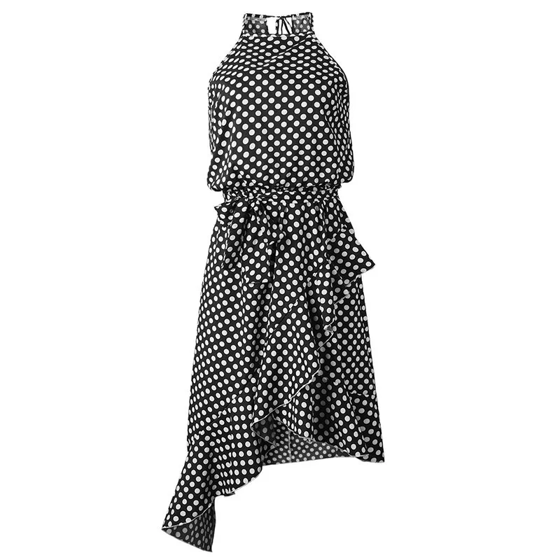 Women's Dress 2019 Dot Ruffles Irregular Sundress Female Summer Dress Women Halter Bohemian Ladies Dresses Woman Party Night
Women's Dress 2019 Dot Ruffles Irregular Sundress Female Summer Dress Women Halter Bohemian Ladies Dresses Woman Party Night