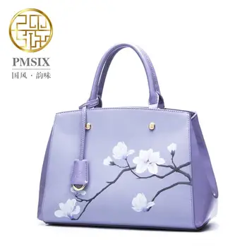 

2020 New quality leather women bag famous brands fashion Embossed women handbags shoulder Magnolias Cowhide Killer bag