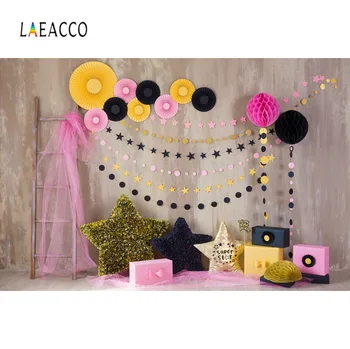 Laeacco Birthday Backdrop Ladder Star Flower Handmade Gift Party Curtain Baby Child Photo Background Photocall Photo Studio
Laeacco Birthday Backdrop Ladder Star Flower Handmade Gift Party Curtain Baby Child Photo Background Photocall Photo Studio