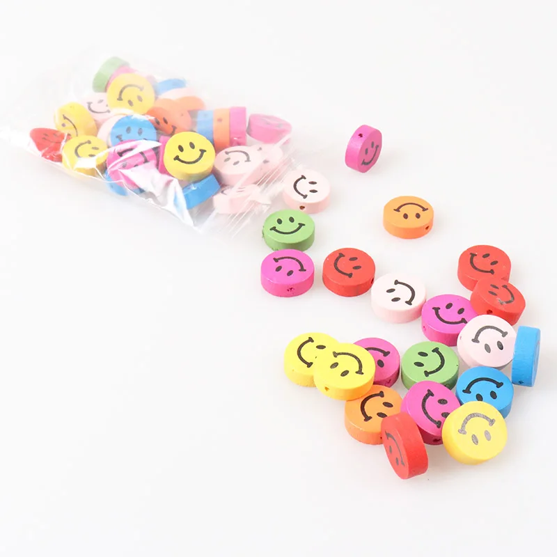 Wholesale 18mm 100pcs Multicolor Wooden cute round Smiley Face Spacer beads Fit Children Handmake DIY Accessory
Wholesale 18mm 100pcs Multicolor Wooden cute round Smiley Face Spacer beads Fit Children Handmake DIY Accessory