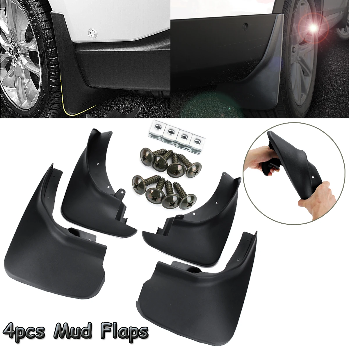 4pcs Car Front Rear Fender Flares Splash Guards Mud Flaps Mudguards Mudflaps for Ford Explorer 2011-2018
4pcs Car Front Rear Fender Flares Splash Guards Mud Flaps Mudguards Mudflaps for Ford Explorer 2011-2018