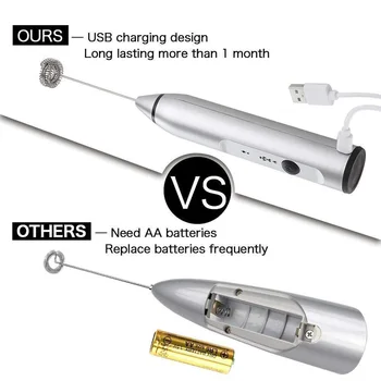 Newly Handheld Electric USB Charging Egg Beater Milk Frother Drink Mixer for Coffee TE889
Newly Handheld Electric USB Charging Egg Beater Milk Frother Drink Mixer for Coffee TE889