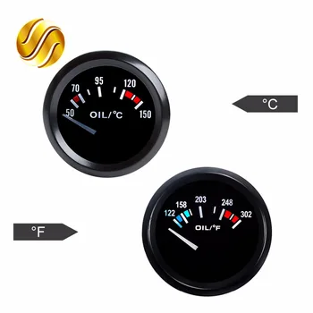 Dragon Gauge Oil Temp Car Gauge 2" 52mm 12V Auto Instrument 50~150 Celsius / 122~302 Fahrenheit Temperature Black Bezel
Dragon Gauge Oil Temp Car Gauge 2" 52mm 12V Auto Instrument 50~150 Celsius / 122~302 Fahrenheit Temperature Black Bezel