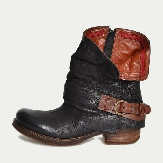 XingDeng Buckle Women Ankle Pu Leather Punk Cowboy Western Boots Ladies Riding Zip Square Heels High Heels Motocycle Boots Shoes
XingDeng Buckle Women Ankle Pu Leather Punk Cowboy Western Boots Ladies Riding Zip Square Heels High Heels Motocycle Boots Shoes