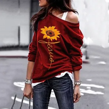 Blouse women Long sleeve shirts блузка женская Print Sunflower One Shouder Blouse Summer fall tops and blouses winter shirt #3
Blouse women Long sleeve shirts блузка женская Print Sunflower One Shouder Blouse Summer fall tops and blouses winter shirt #3