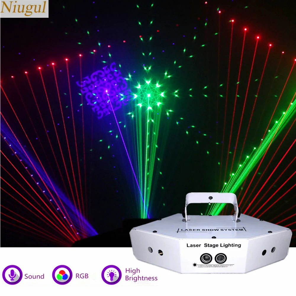 6 Eyes RGB Scan Laser Party DJ Stage Lighting KTV Show Sector Laser Light DMX512 Linear + Image Stage Effect Lights Laser System
6 Eyes RGB Scan Laser Party DJ Stage Lighting KTV Show Sector Laser Light DMX512 Linear + Image Stage Effect Lights Laser System