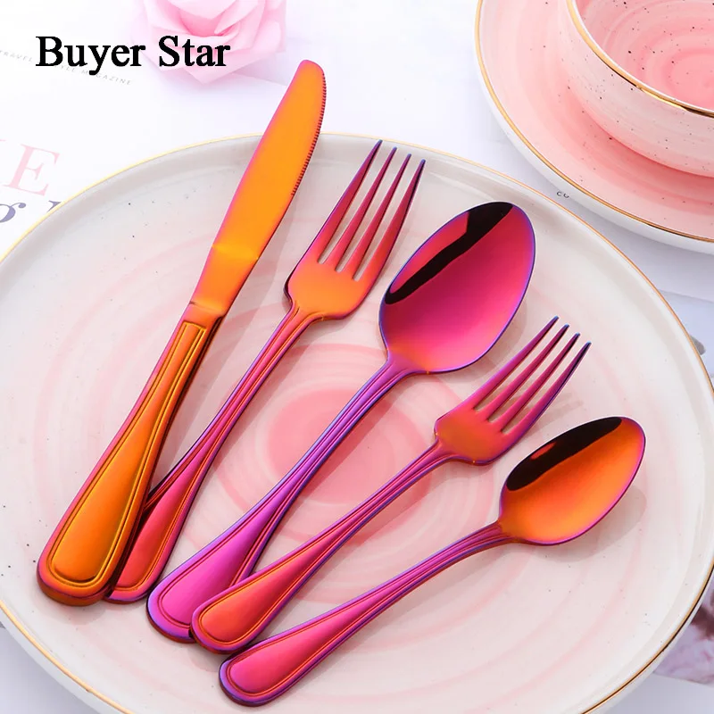 Buyer Star 40 Pcs Dinnerware Set Stainless Steel 304 Cutlery Knife Fork Set Tableware Gold Silver Western Food Set Service For 8
Buyer Star 40 Pcs Dinnerware Set Stainless Steel 304 Cutlery Knife Fork Set Tableware Gold Silver Western Food Set Service For 8