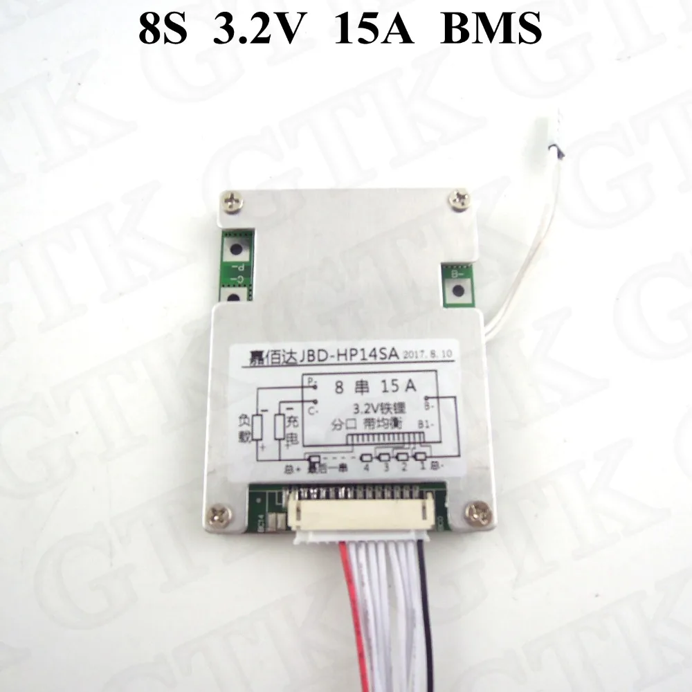 8S 15A Lifepo4 BMS PCB Lifepo4 25.6V for Lifepo4 24v Rechargeable Battery Pack battery protection board 350w motor electric bike
8S 15A Lifepo4 BMS PCB Lifepo4 25.6V for Lifepo4 24v Rechargeable Battery Pack battery protection board 350w motor electric bike